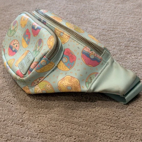 Disney Loungefly Donut Waist Bag - Mint, Pink, Yellow - Picture 3 of 16
